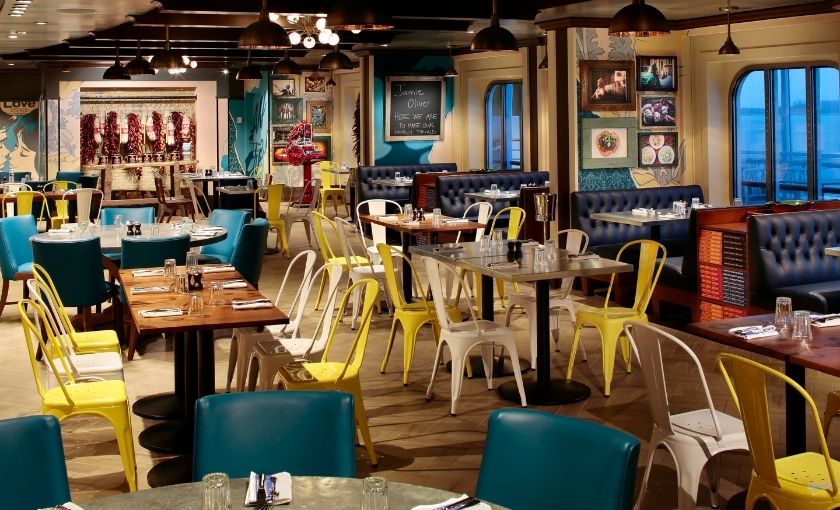 Een themarestaurant op de Anthem of the Seas